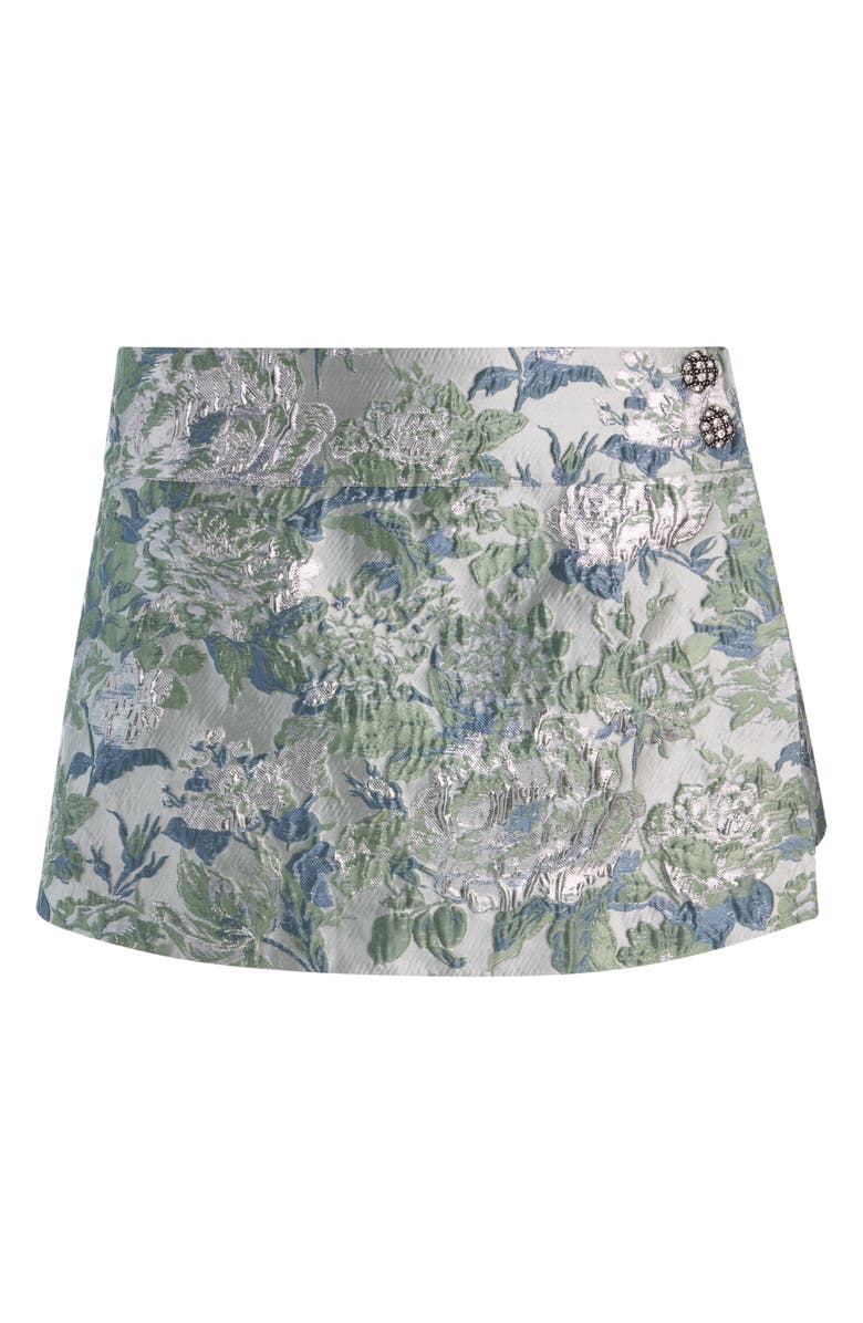 Alice + Olivia Somers Jacquard Miniskort, Alternate, color, Light Sage