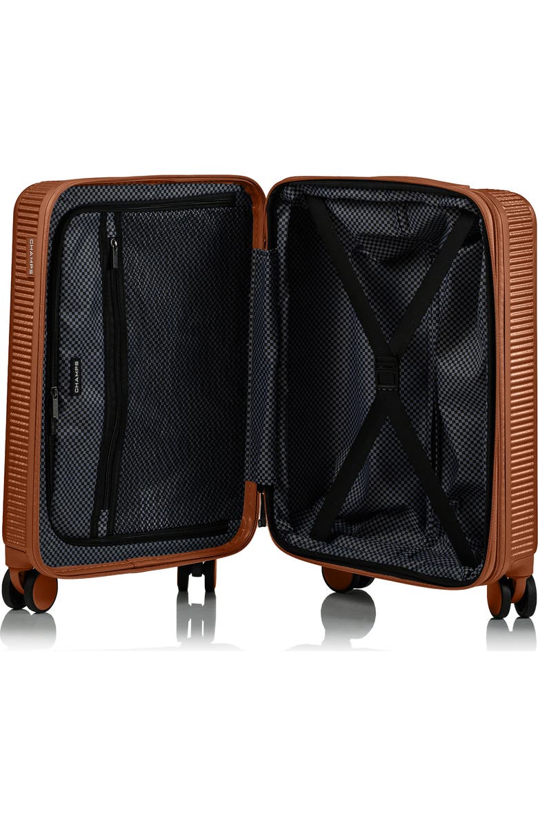 CHAMPS Iconic II Carry-On Hardside Suitcase, Alternate, color, Rose Gold