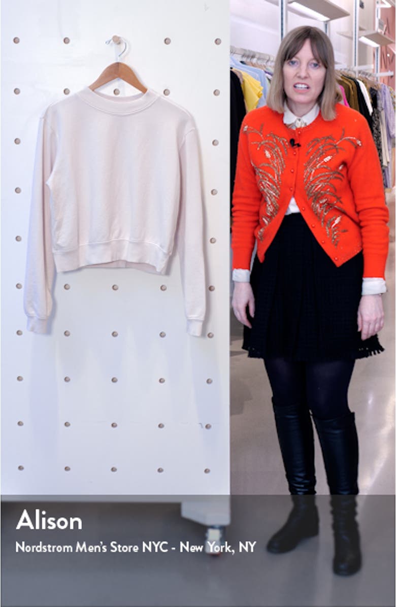 Milan Tie Dye Crop Sweatshirt, sales video thumbnail