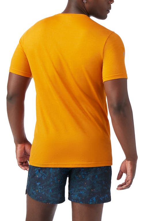 Smartwool Merino Wool Blend Short Sleeve T-shirt In Marmalade