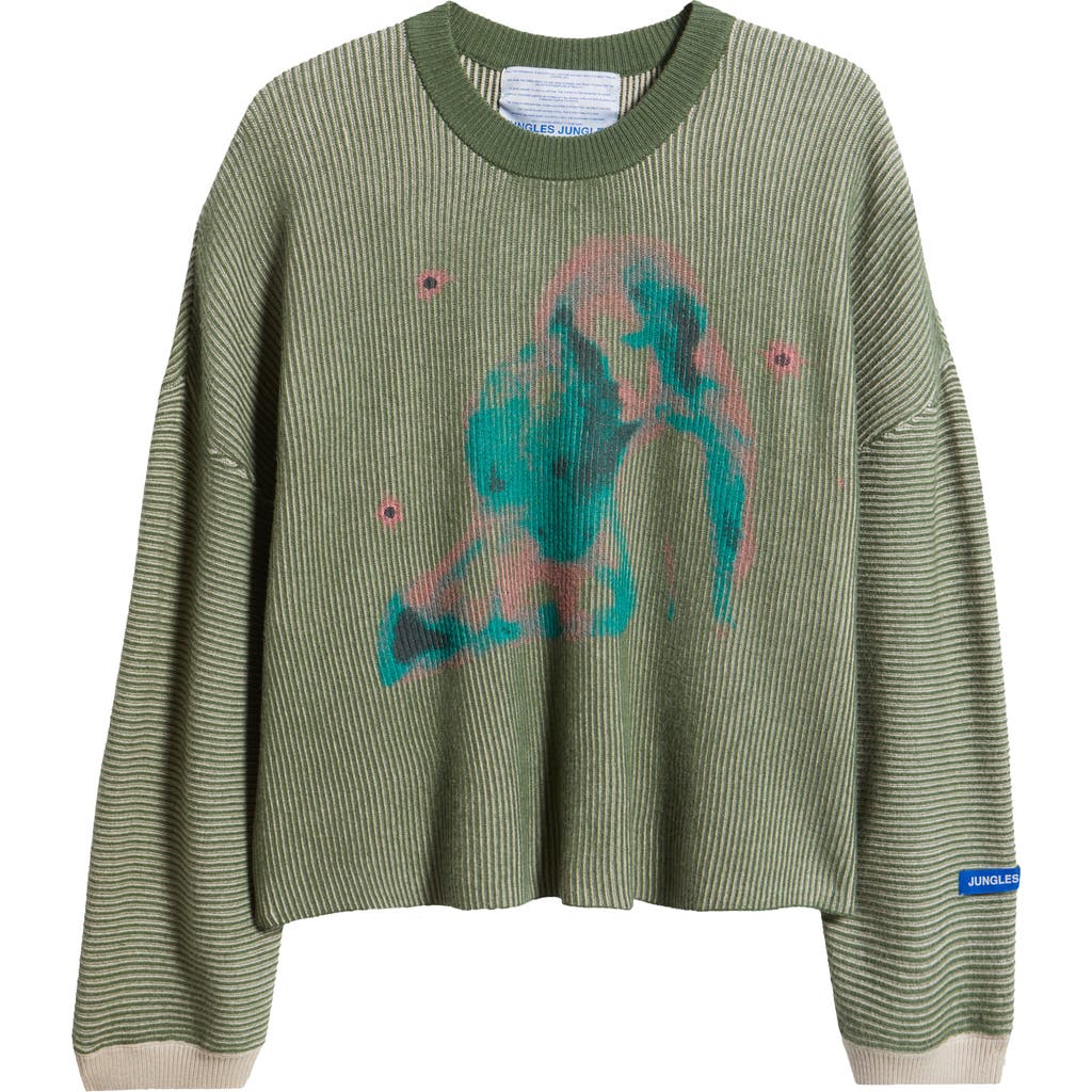 Jungles Embrace Two Tone Rib Sweater