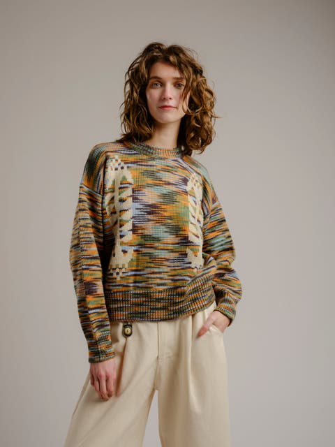 Cone Flower Relaxed Fit Sweater