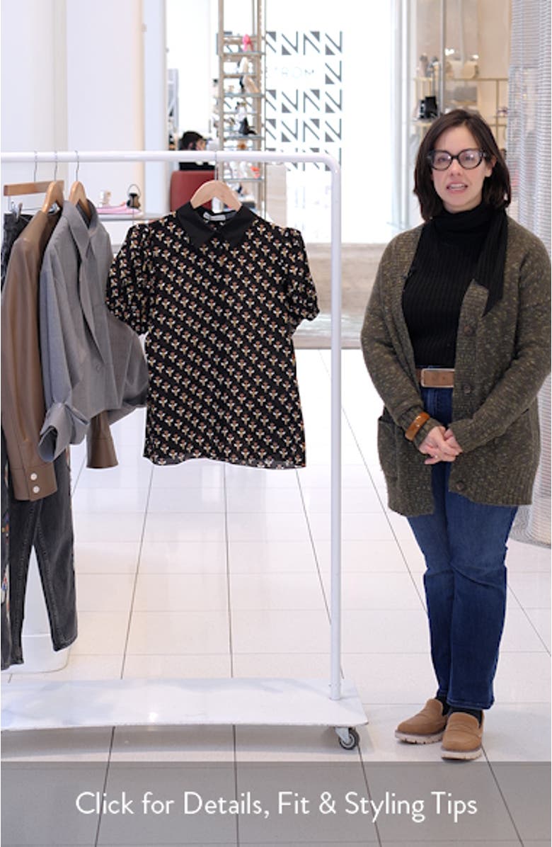 Willa Puff Sleeve Silk Shirt, sales video thumbnail