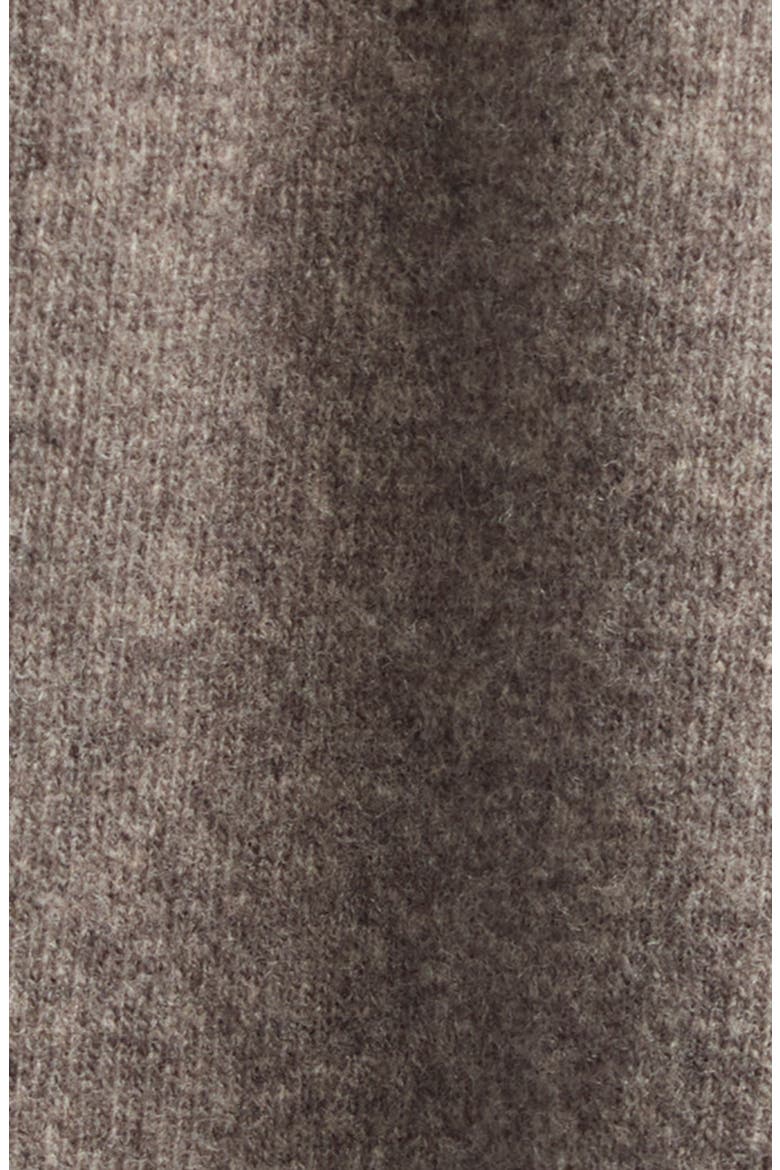 Lived In Distressed Wool Turtleneck Sweater, Alternate, color, MUD