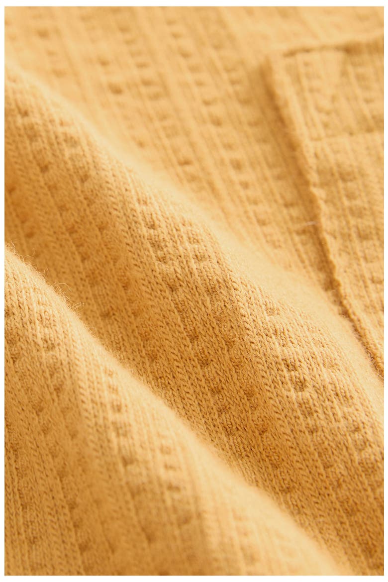 Kids' Textured Cotton Jersey Shorts, Alternate, color, OCHRE YELLOW