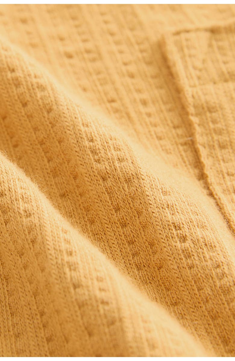 NEXT Kids' Textured Cotton Jersey Shorts, Alternate, color, Ochre Yellow