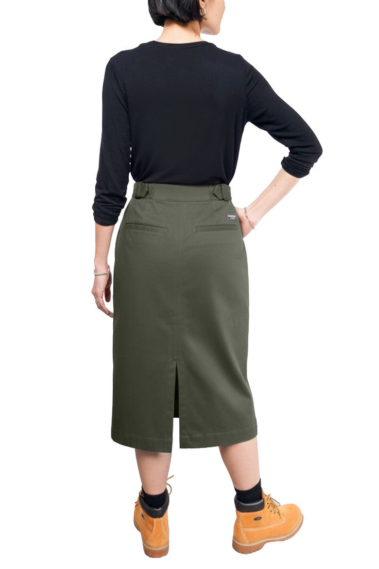 The Essential Utility Wrap Skirt, Alternate, color, SPRUCE