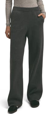 Favorite Daughter Fatigue Sisters Cotton & Cashmere Wide Leg Sweater Pants