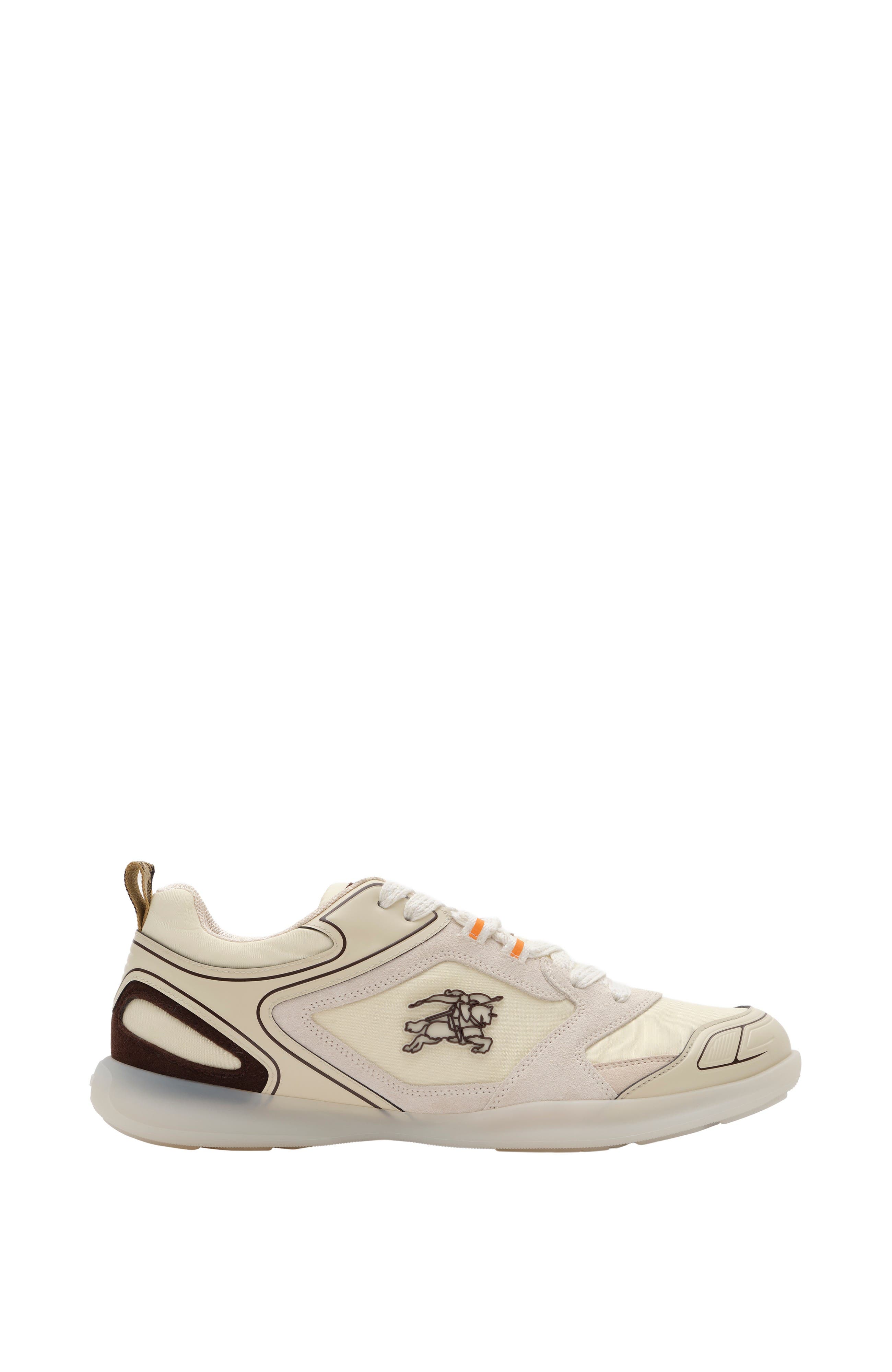 Burberry Check Matrix Sport Sneakers, Main, color, Ceramic White