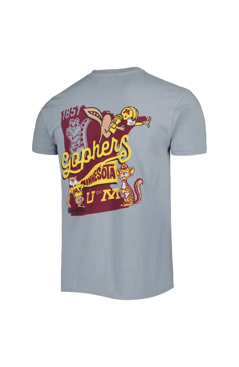 IMAGE ONE Men's Graphite Minnesota Golden Gophers Vault State Comfort T-Shirt, Alternate, color, 