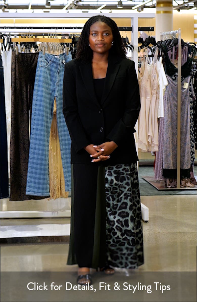 James Relaxed One-Button Crepe Blazer, sales video thumbnail