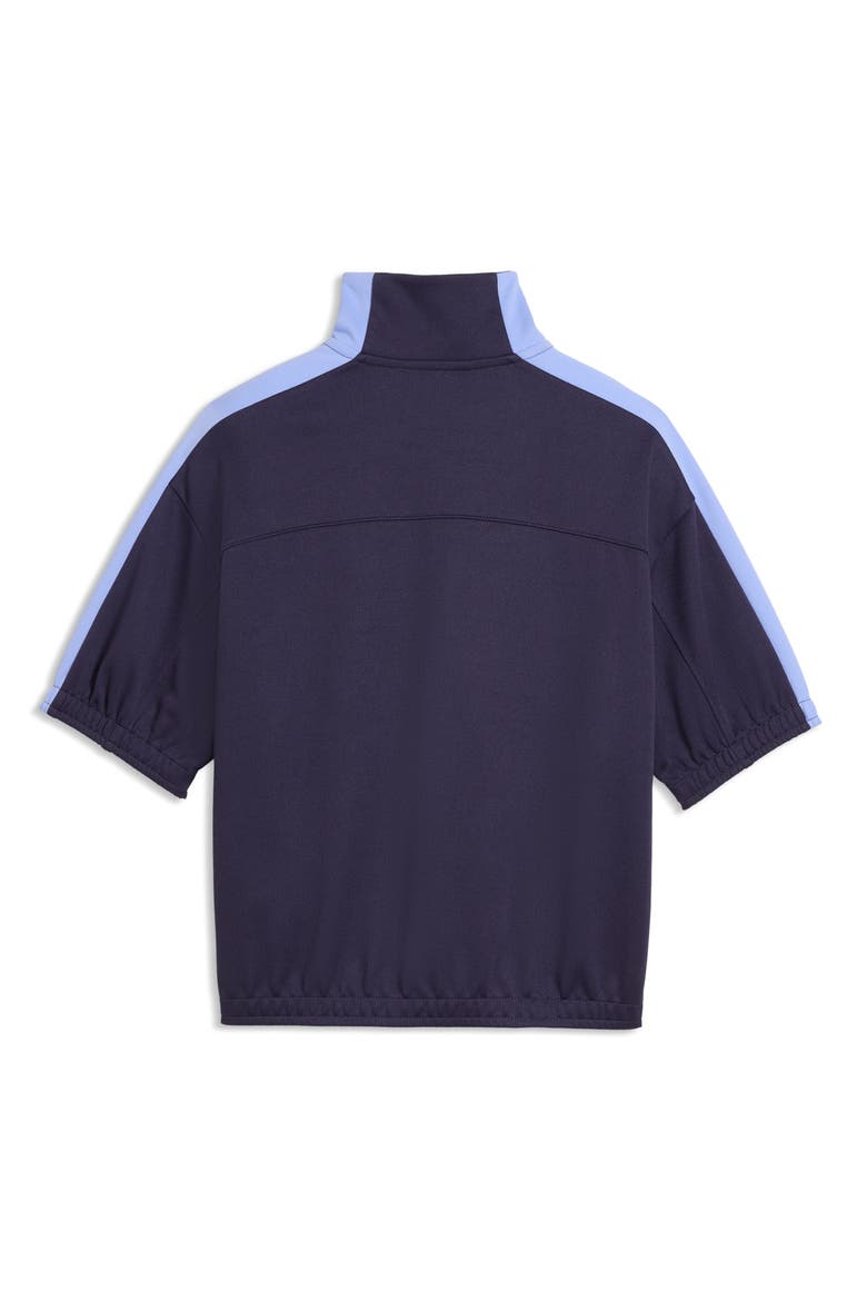T7 Short Sleeve Track Jacket, Alternate, color, DEEP PLUM