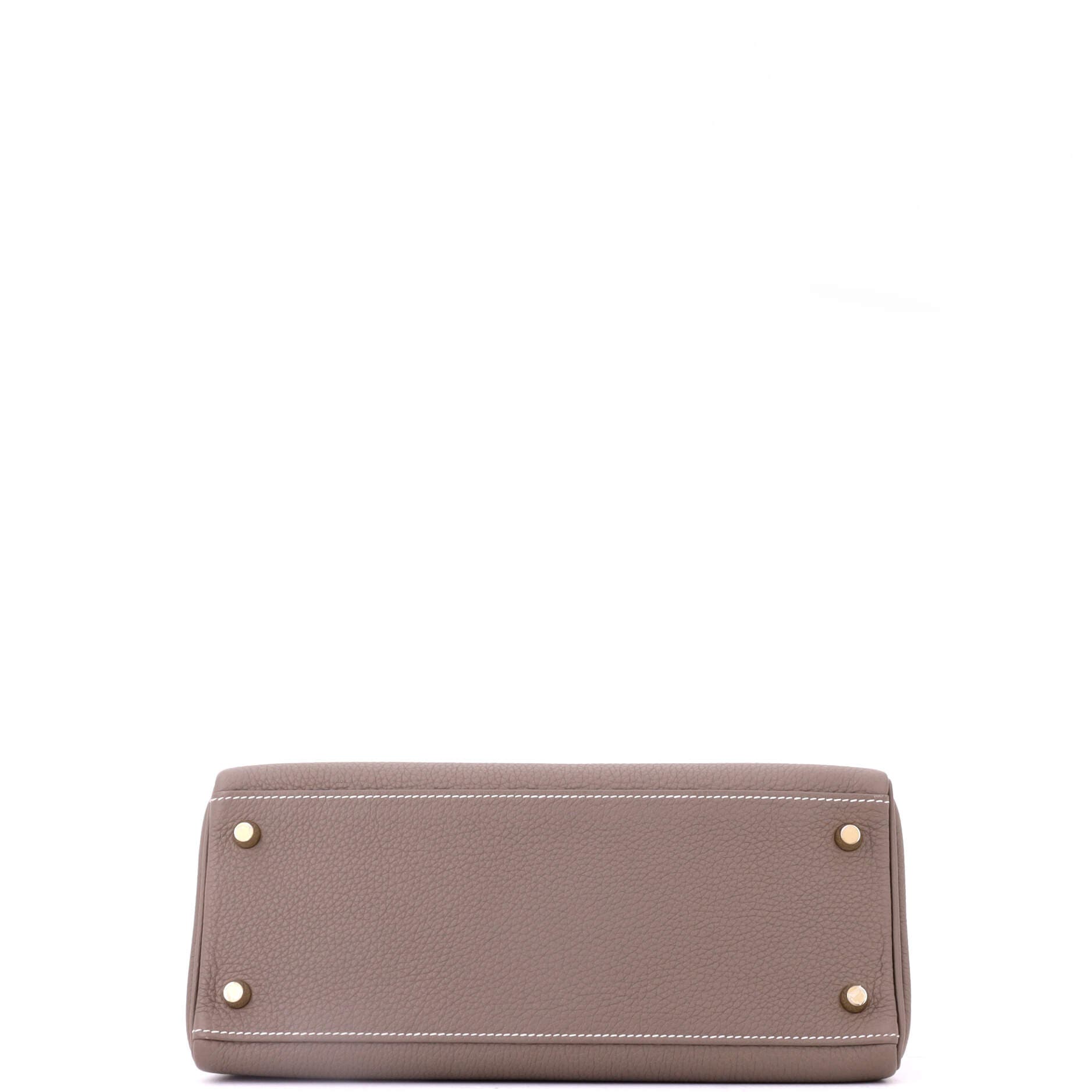 Pre-Owned Hermes Kelly Handbag Grey Togo with Gold Hardware 28, Alternate, color, Etoupe