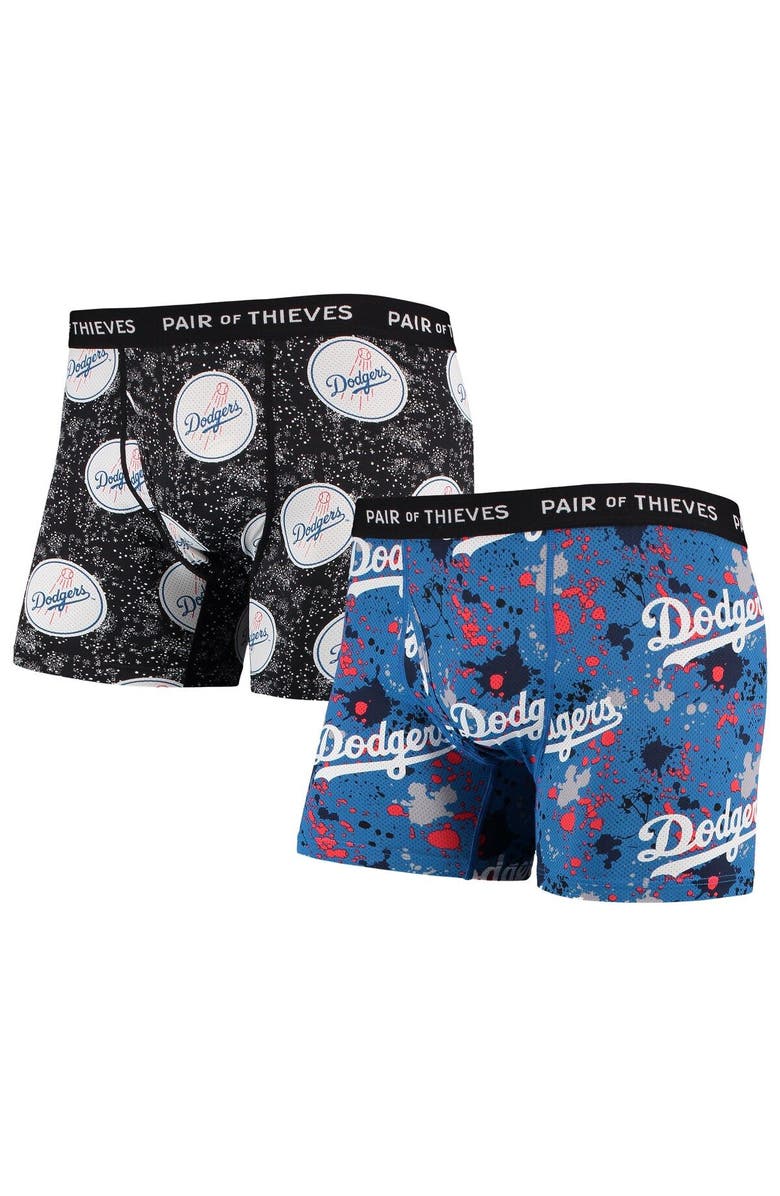Pair of Thieves Men's Pair of Thieves Royal/Black Los Angeles Dodgers Super Fit 2-Pack Boxer Briefs Set, Main, color, Royal