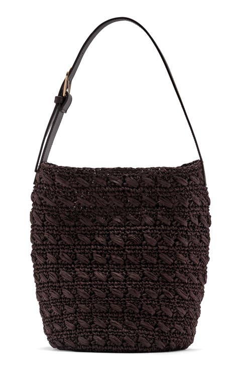 Natural Fiber Shopper Bag