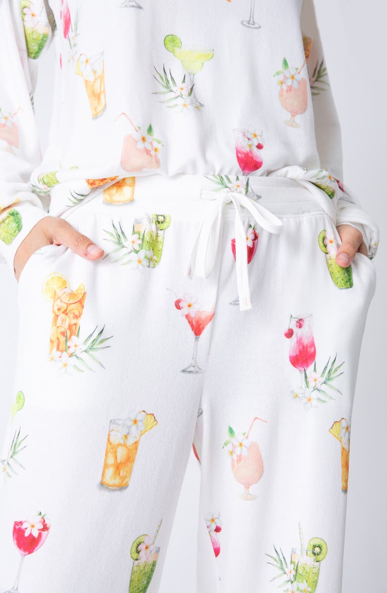 PJ Salvage Sipping on Sunshine Jersey Pajamas, Alternate, color,