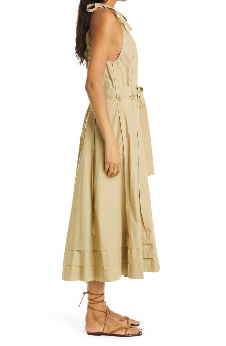 Ulla Johnson Joni Cotton Halter Maxi Dress, Alternate, color,