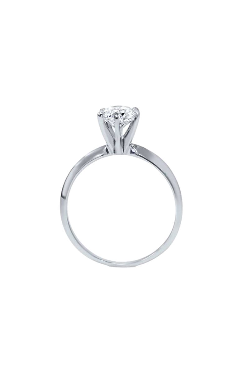 Bliss Diamond 1ct Round Diamond Solitaire Engagement Ring Lab Grown, Alternate, color, 14K White Gold