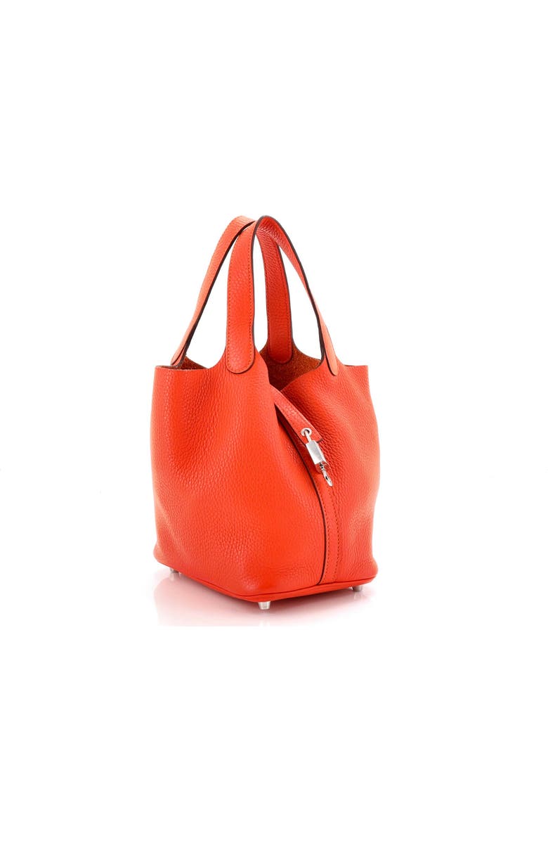 Pre-Owned Hermes Picotin Lock Bag Clemence PM, Alternate, color, Feu