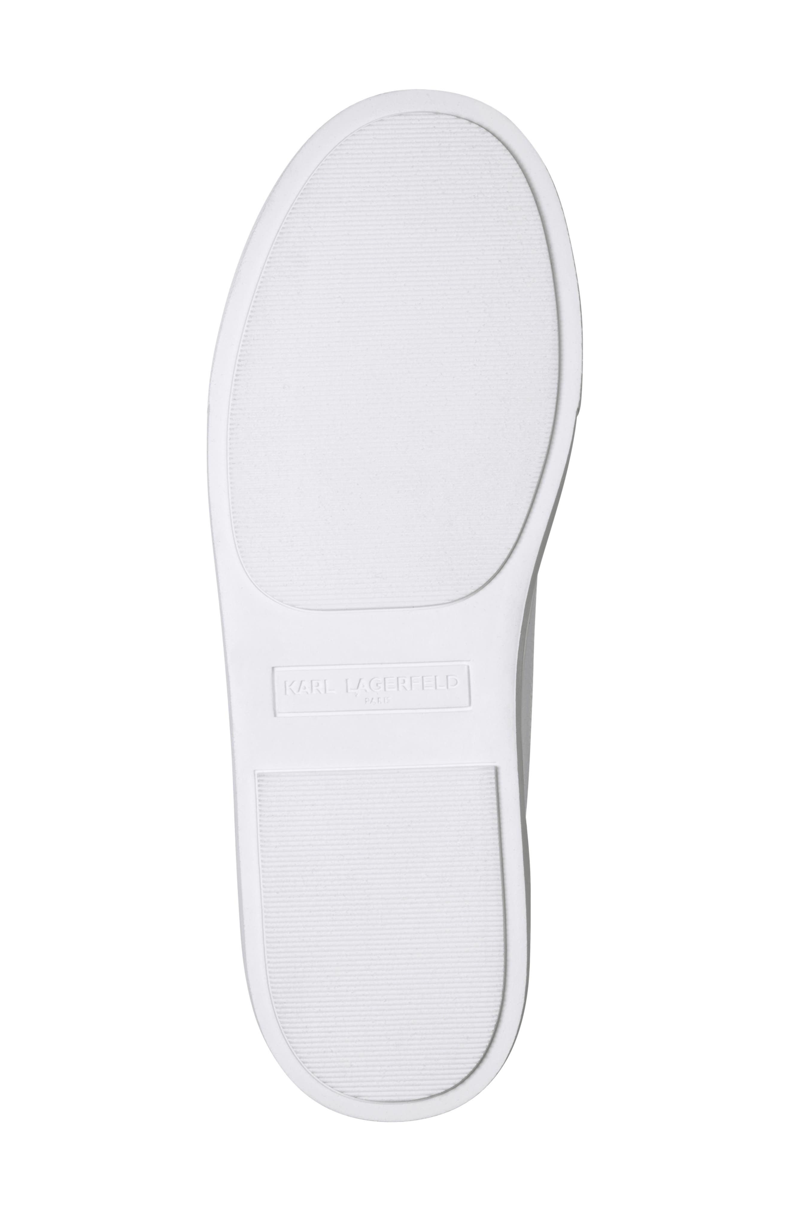 KARL LAGERFELD PARIS Cate Charms Sneaker, Alternate, color, Bright White