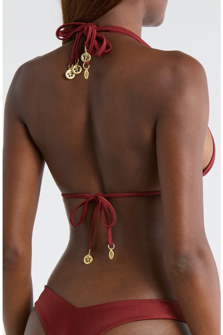 Halter Bikini Top, Alternate, color, CINNAMON SUGAR