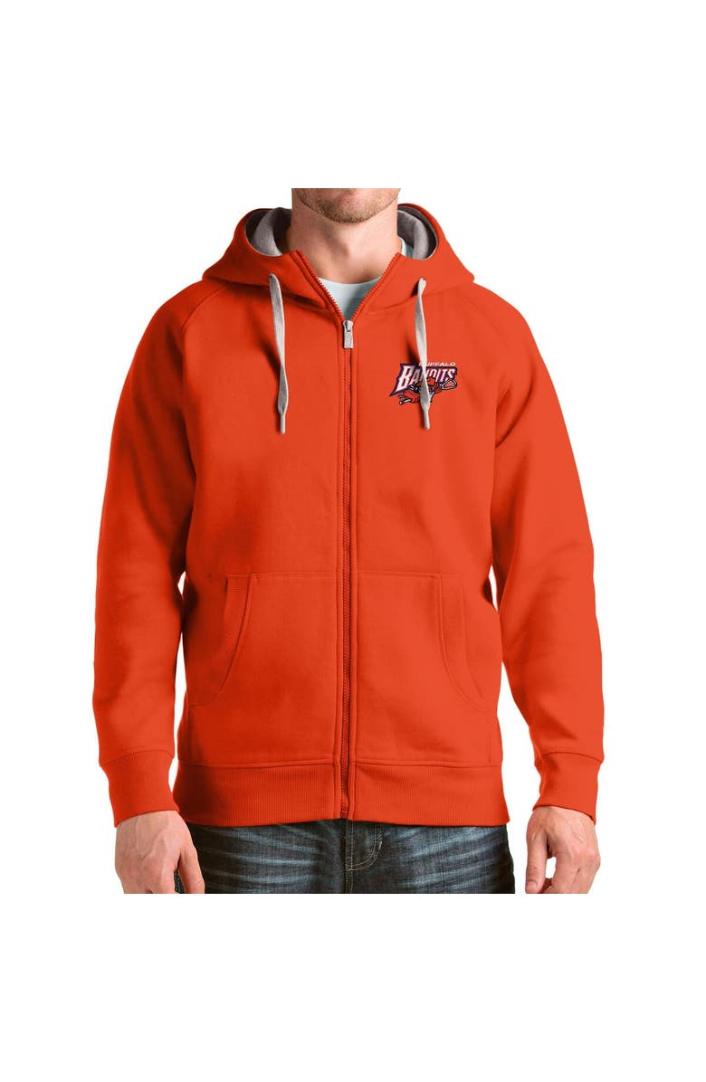 ANTIGUA Men's Antigua Orange Buffalo Bandits Victory Full-Zip Hoodie, Main, color, Orange