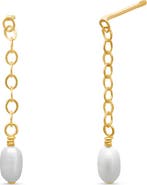ABLE Lila Short Pearl Drop Earrings