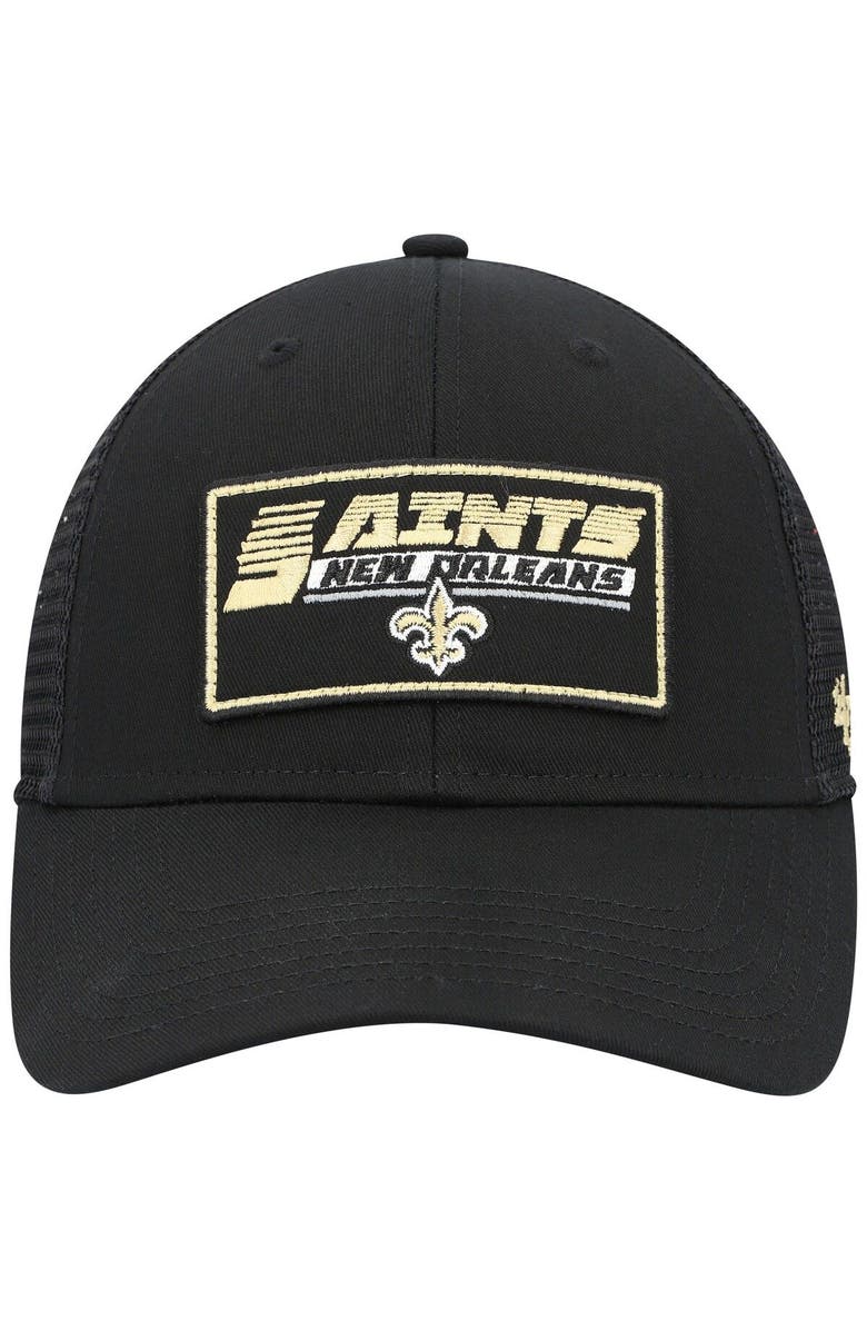 '47 Youth '47 Black New Orleans Saints Levee MVP Trucker Adjustable Hat, Alternate, color, Black