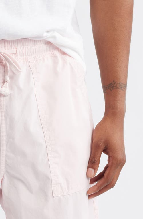 Service Works Organic Cotton Poplin Drawstring Chef Shorts In Pink
