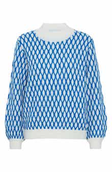ICHI Kamara Geometric Sweater