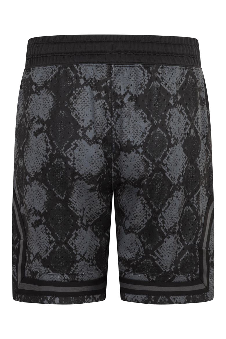 Kids' Print Dri-FIT Mesh Basketball Shorts, Alternate, color, GF5IRON GR