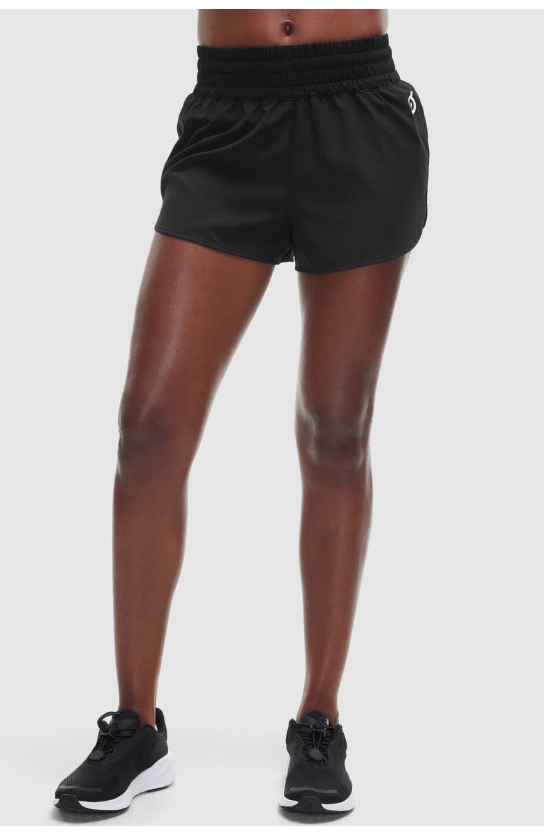 Peloton High Rise 3" Run Short, Main, color, Black
