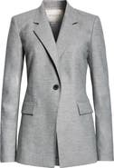 Lafayette 148 New York Notch Lapel Wool Blend Blazer