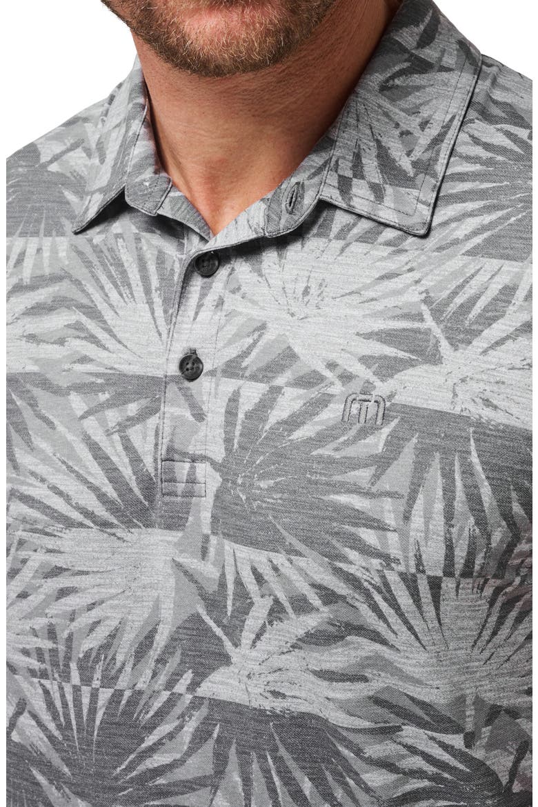 Sign Here Leaf Print Piqué Polo, Alternate, color, HEATHER LIGHT GREY