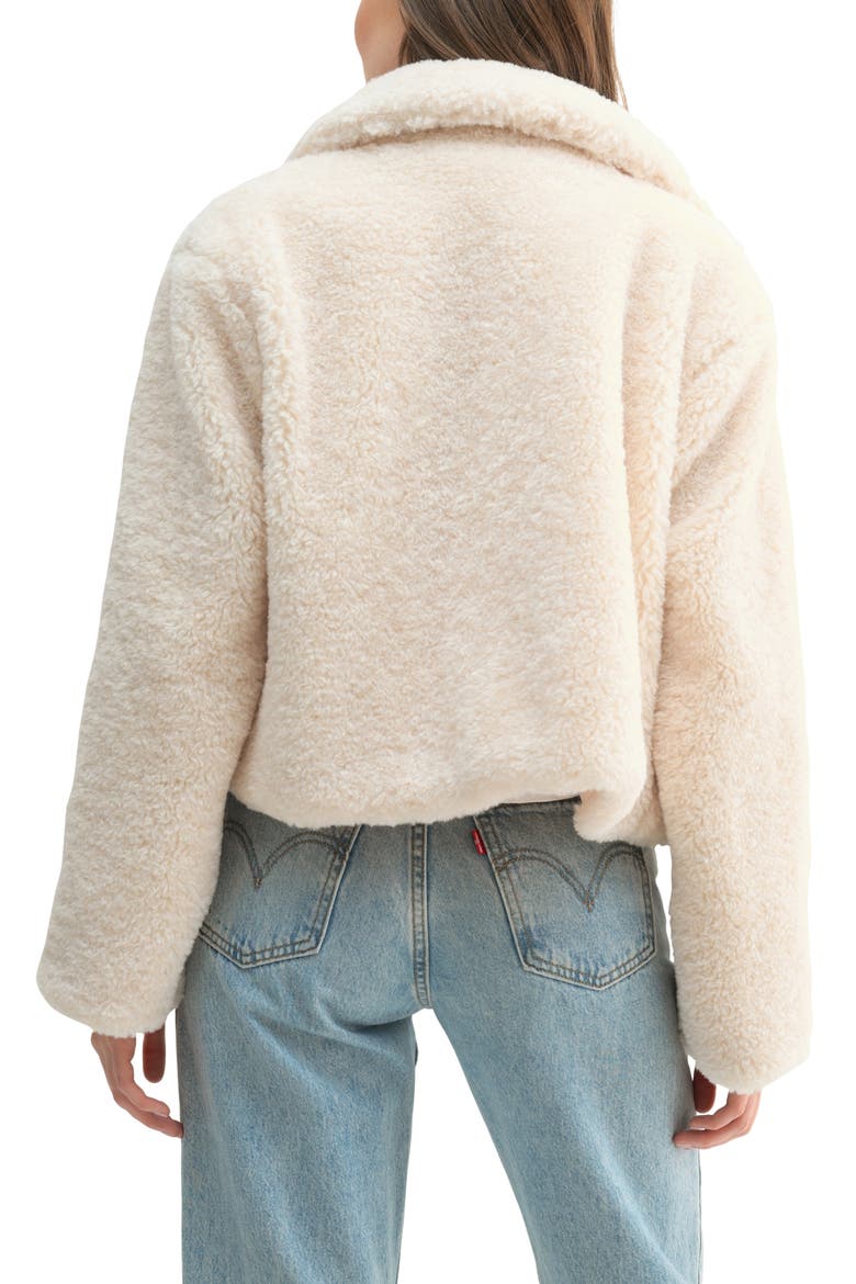 Faux Shearling Jacket, Alternate, color, CREAM