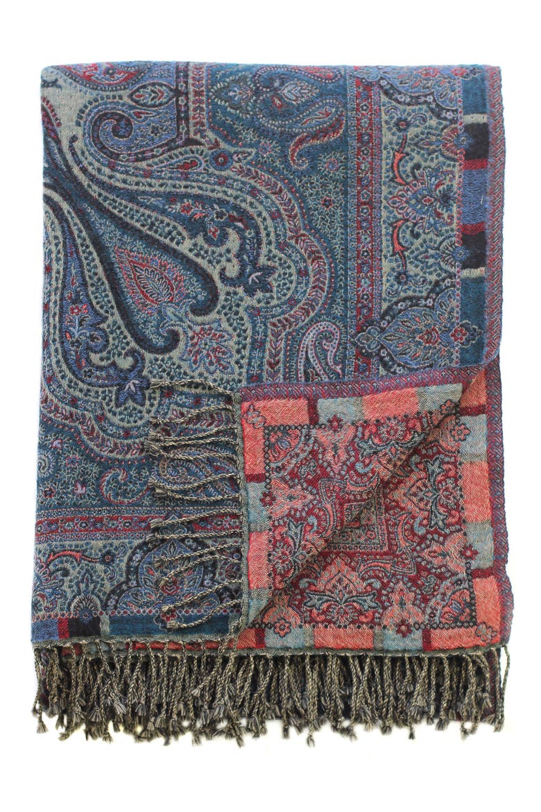 Brittany Wool Throw - 50"x70", Main, color, MULTI