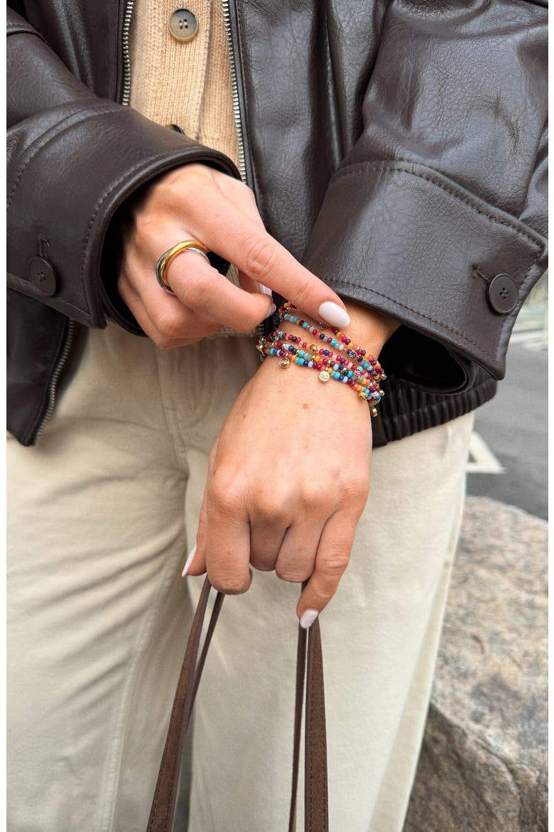 Evil Eye Layered Bracelet, Alternate, color, BRIGHT MULTI