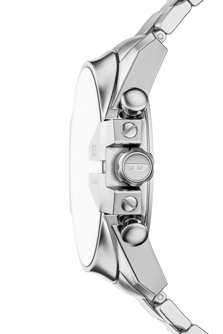 Mega Chief Gunmetal Chronograph Watch, 48mm, Alternate, color, SILVER