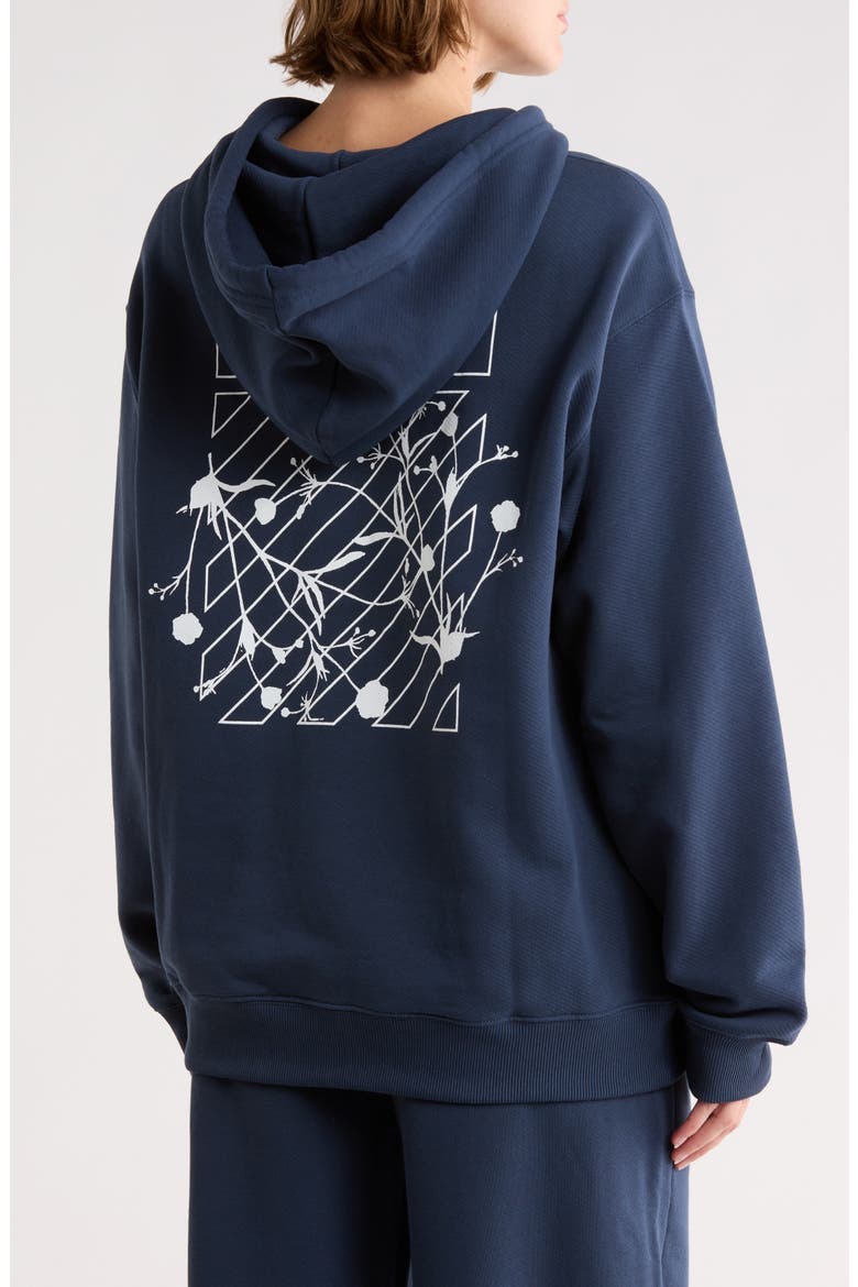 Oversize Cotton Hoodie, Alternate, color, MOOD INDIGO