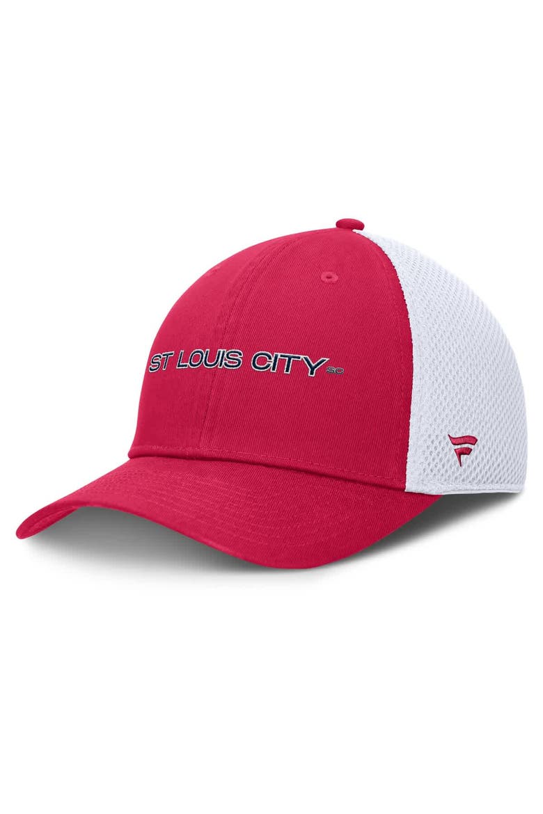 Men's Fanatics Red St. Louis City SC Rocket Flex Hat, Main, color, Red
