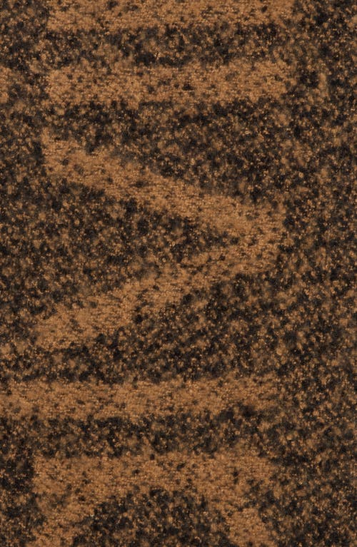 Calvin Klein Logo Tweed Scarf In Brown