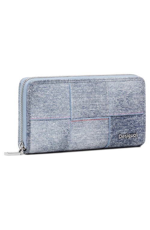 Shop Desigual Denim Zip Around Wallet