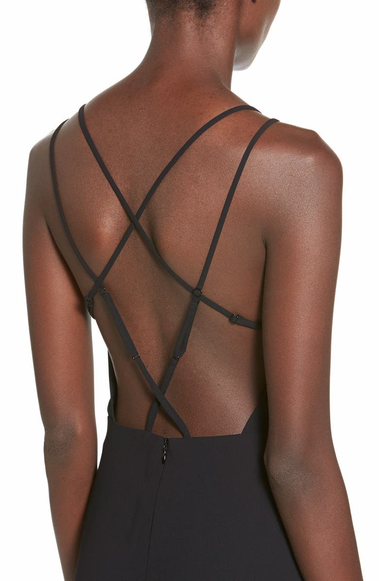 ASTR the Label ASTR Cross Back Midi Dress, Alternate, color, 