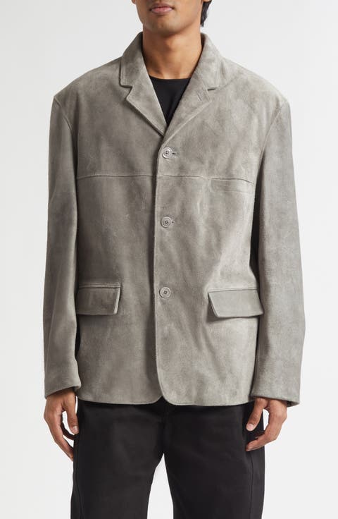 Single Breasted Suede Jacket