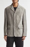 Lemaire Single Breasted Suede Jacket