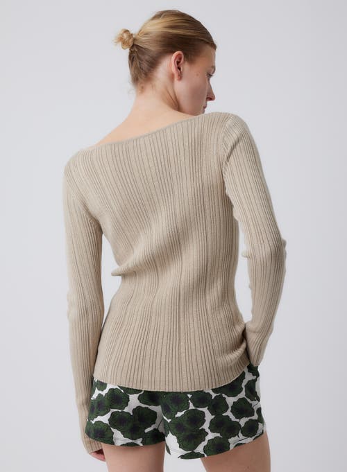Majestic Filatures Organic Cotton Metallic Rib Knit V-neck Cardigan