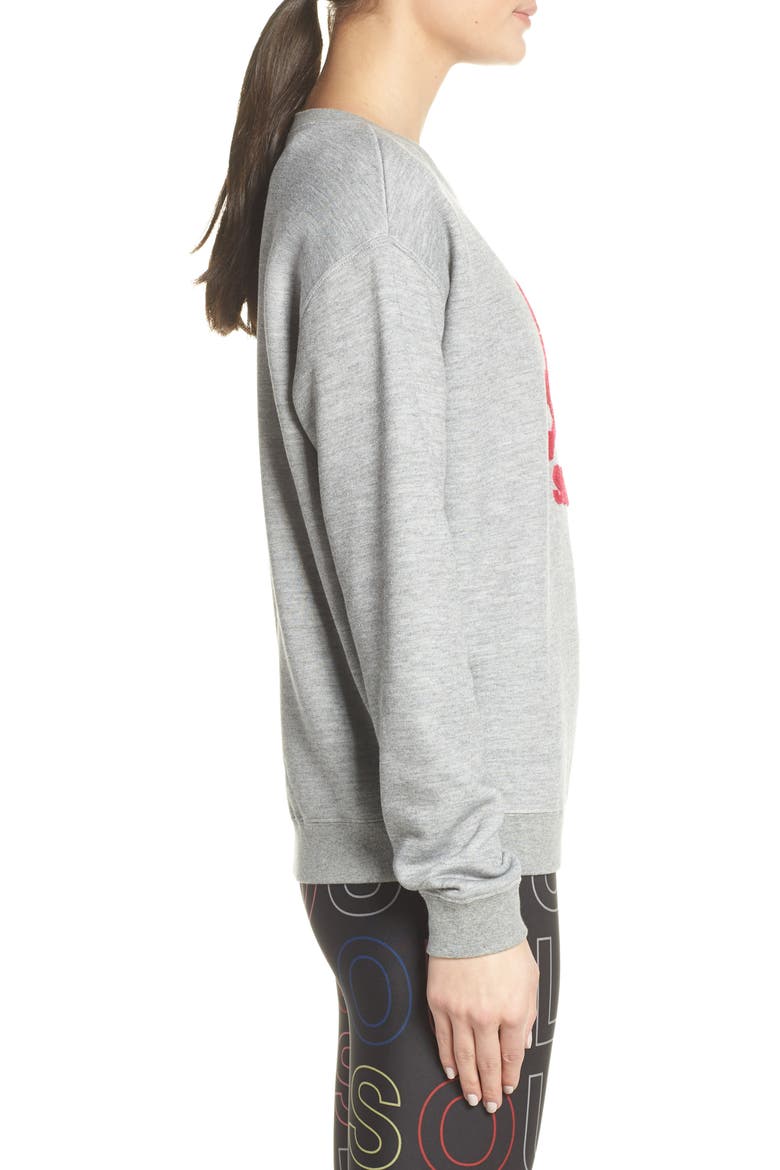 Skull Graphic Sweatshirt, Alternate, color, GREY