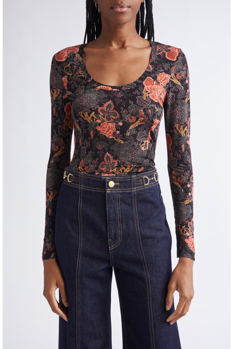 Aris Long Sleeve Knit Top, Main, color, NIGHT LILY