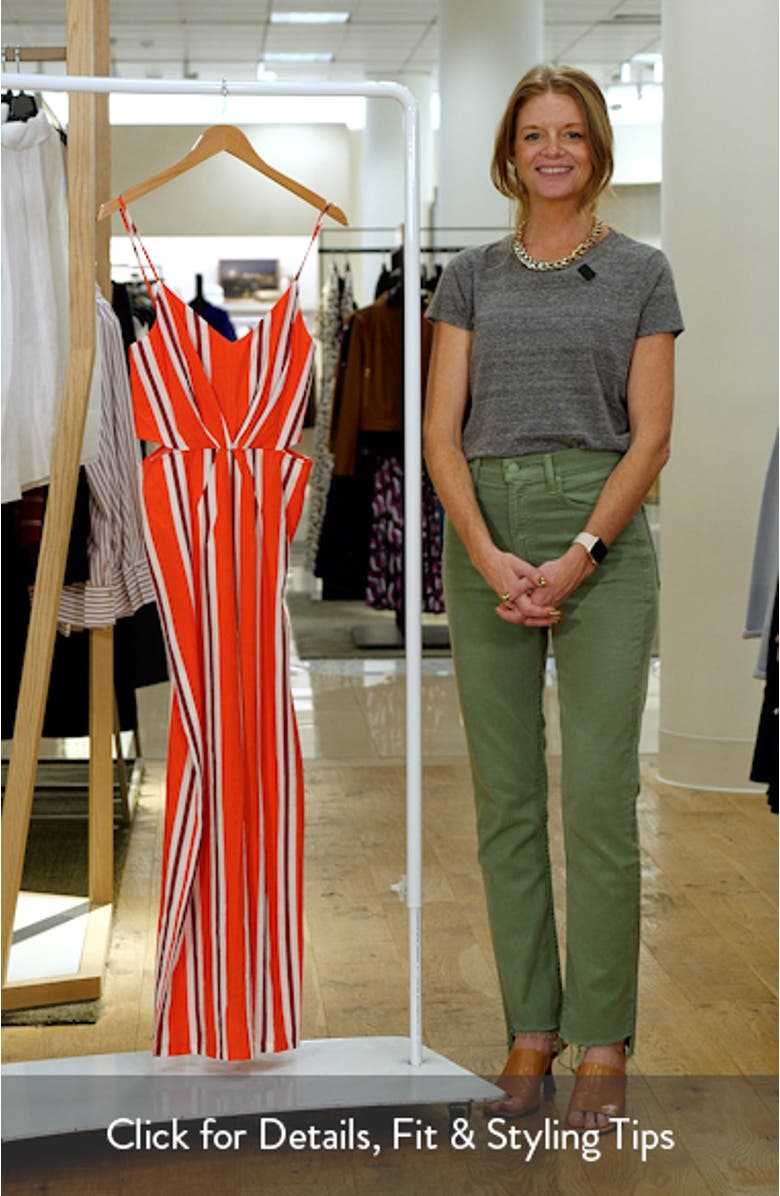 Striped Cutout Jumpsuit, sales video thumbnail