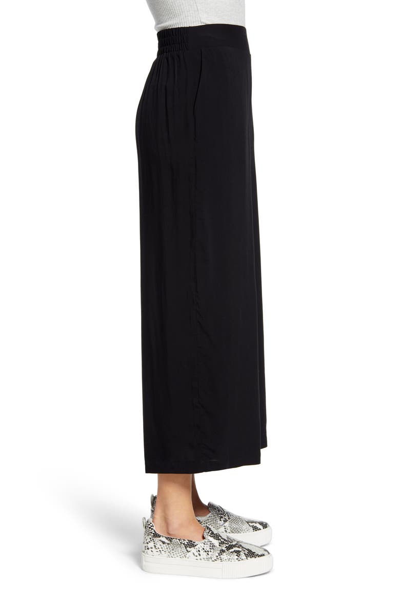Gibson x International Women's Day The Mom In Style Wide Leg Crop Pants, Alternate, color, BLACK